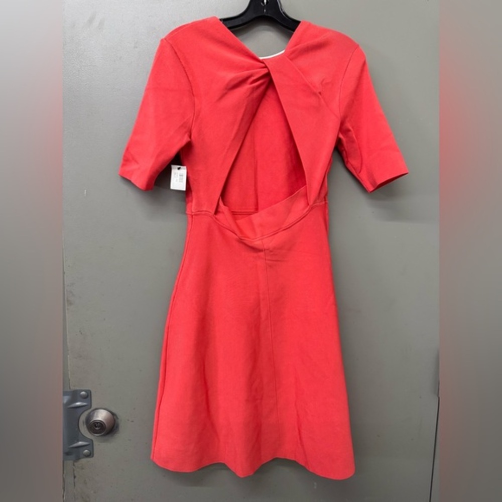 NWT VICTORIA BECKHAM A-Line Coral Dress size 12 - Picture 5 of 11